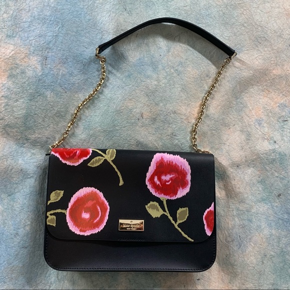 Kate Spade Floral Gold Chain Shoulder Bag! - Picture 4 of 9